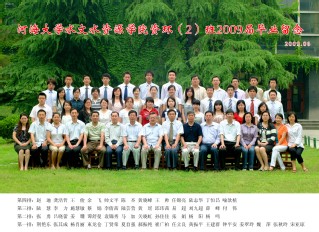 2009届52书库
水文院资环专业本科2班毕业留念